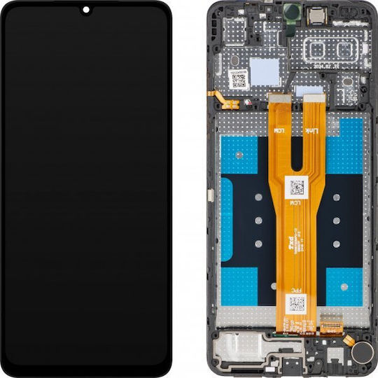 Madrid Papel O ecran cu Mecanism Tactil pentru Samsung Galaxy A06 A065 (Negru)