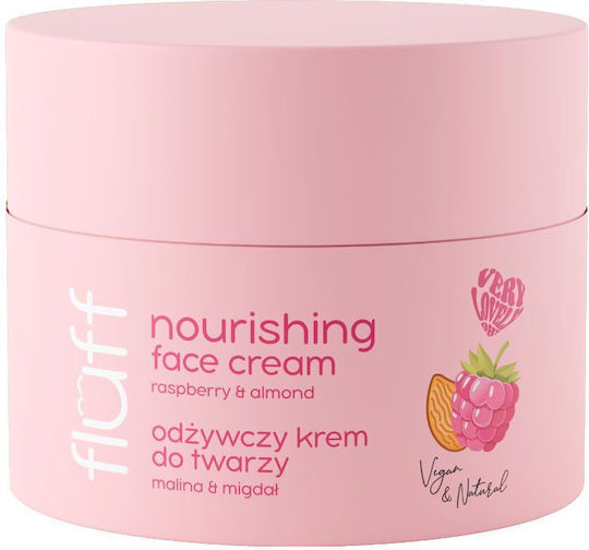 Fluff Raspberry & Almond Ενυδατική Κρέμα Προσώπου 50ml