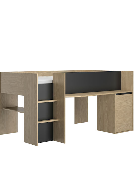 Loft Bed Semi Double για Στρώμα 133x205cm
