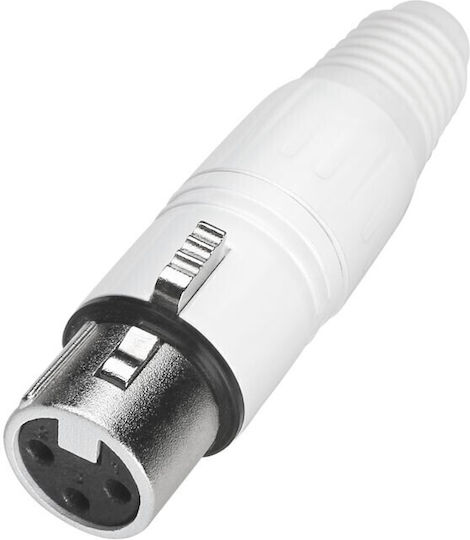 Adam Hall Конектори 7931 Женски XLR Конектор 3 Щифта Бял