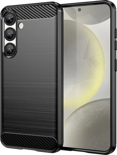 Hurtel Carbon Back Cover Σιλικόνης Μαύρο (Redmi Note 14 5G)