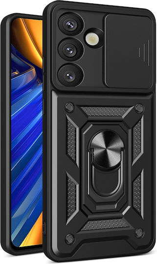 Hurtel Hybrid Back Cover Silicone / Plastic Black (Oppo F29 5G, Oppo A5 5G)