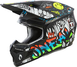 O'Neal 3SRS Junior Rancid V.24 Child Motocross Helmet ECE 22.06 Black/White