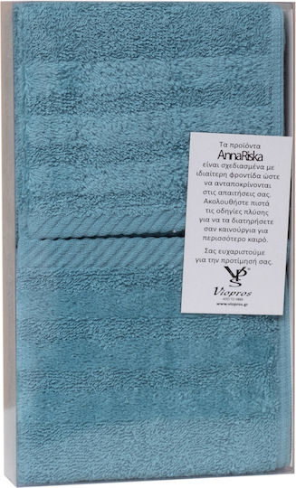 Σετ 3 Πετσέτες Χεριών 30x50 Συσκευασία Δώρου Spa 6 Lake Blue