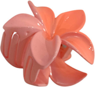 Beauty Salon Plastic Claw Hair Clip with Flower Various Colors
