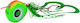 Pregio Tai Rubber Athos 100gr 3 Green Orange