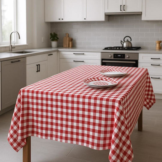 Linea Home Tischdecke Rot 150x220cm