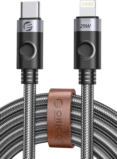 Orico Geflochten USB-C zu Lightning Kabel 29W Schwarz 1m (C2L-10-BK-BP)