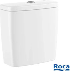 Roca Victoria Wall Mounted Plastic Toilet Flush Rectangular Low Pressure White