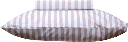 Viopros Set Tagesdecken Einzel Baumwolle Beige 160x240cm 2Stücke
