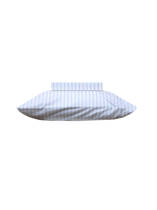Viopros Set Pillowcases with Envelope Cover Light Blue 50x70cm