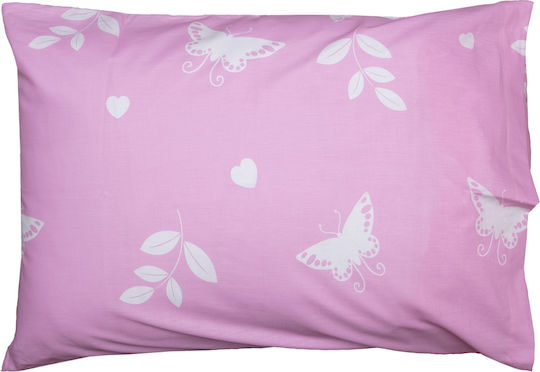 Viopros Pink Pillowcases Set with Envelope Cover 50x70cm