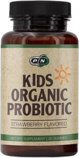 Pure Nutrition Kids Organic Probiotic Пробиотици за Деца 30 желирани бонбони Ягода