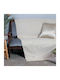 Aslanis Home Ριχτάρι Τετραθέσιου Καναπέ Basic Series 180x350εκ. Μπεζ/άμμου