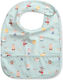 Tutete Waterproof Fabric Baby Bib with Button & Pocket Green