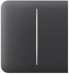 Sidebutton 2-Gang Graphite Ajax Switch Frame