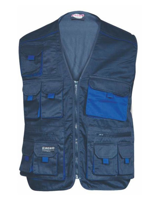 Fageo Men's Safety Vest Navy Blue