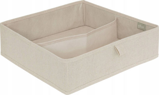 5Five Organizer und Schubladenteiler in Ecru Farbe 36x36x10cm