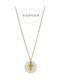 Women's Cross from Gold Plated Steel