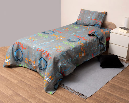 Viopros Kids Duvet Semi Double Gray 180x240cm Viopros Kids Duvet Semi Double Gray 180x240cm