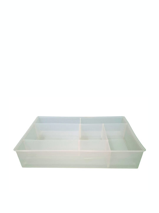 Budget Καλάθι Αποθήκευσης Πλαστικό Διάφανο 32x22x6cm