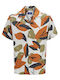 Kids Shirt Short Sleeve Ecru, White Birds