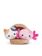 Kawaii Kuties 2 Μπρελόκ Γατάκι Axolotlμέσα Θήκη Dumpling Λούτρινο 14cm