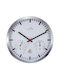 Nextime Wall Clock Metallic Inox Ø25cm