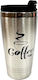 Sidirela Glass Thermos Stainless Steel 450ml Silver With Straw E-4053