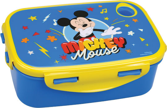 Gim Mickey Mouse Πλαστικό Παιδικό Δοχείο Φαγητού Mickey Μπλε
