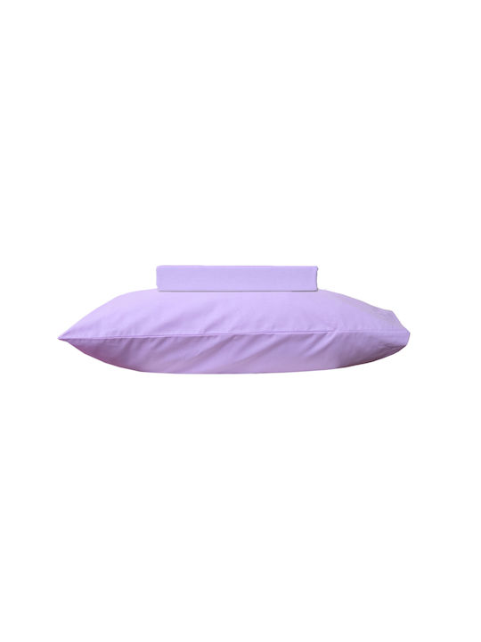 Viopros Baby Sheets Set Cradle Cotton Lilac 80x100cm 2pcs