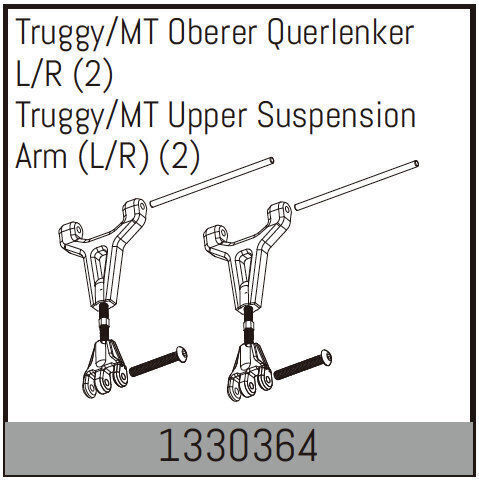 Absima Truggy Mt Upper Suspension Arm L R 2 Absima