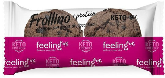 Frollino Cocoa Chocolate Chip Biscuits Lowcarb Feelingok 2x25g