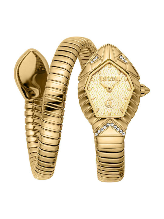 Just Cavalli Signature Snake Crystals Damen Uhr...