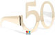 Paper Glasses Number 50 Gold 6 Pieces