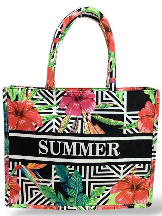 Filios Accessories Υφασμάτινη Τσάντα Θαλάσσης Πολύχρωμη