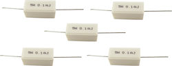 Kit Οριζόντιων Αντιστάσεων 0.1ohm 5W (5τμχ) CR-L 0.1R 5% 5W