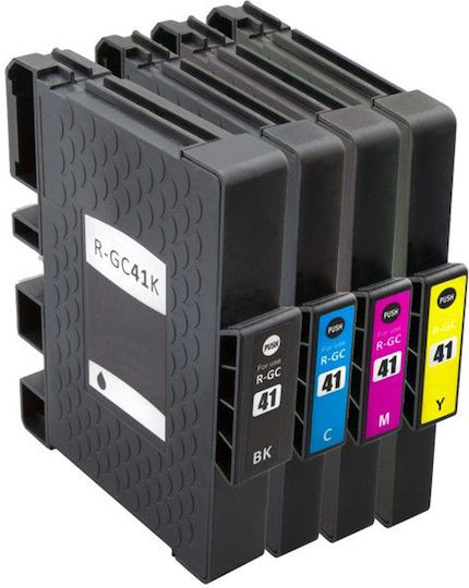 Πακέτο Συμβατών Μελανιών Εκτυπωτή InkJet Ricoh GC-41 136ml 4τμχ