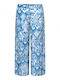 Women's Fabric Trousers Azure Blue