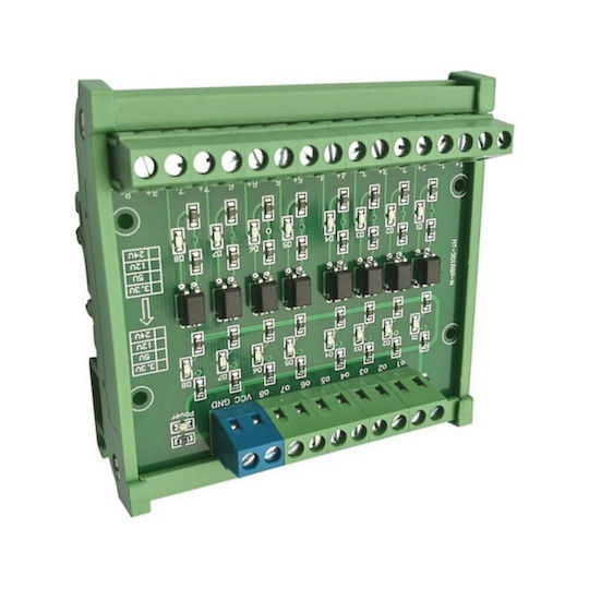 8-Kanal Optokoppler Isolationsplatine 12V Zu 5V NPN-Ausgang