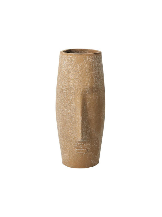 Koopman Διακοσμητικό Βάζο Αλουμινίου Καφέ Φ9xΥ20cm