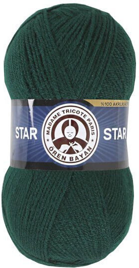 Madame Tricote Paris Star Acrylic Dark Green 300m 100gr