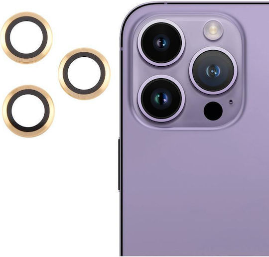 Προστασία Κάμερας Μεμβράνη Χρυσό για το iPhone 14 Pro Max, iPhone 14 Pro