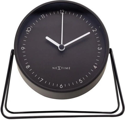Nextime Tischuhr mit Wecker Schwarz