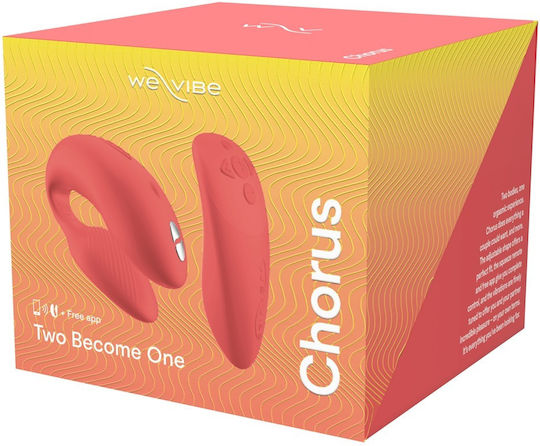 We-Vibe Chorus Mini Δονητής για Ζευγάρια με Απομακρυσμένο Έλεγχο 7.8cm Πορτοκαλί