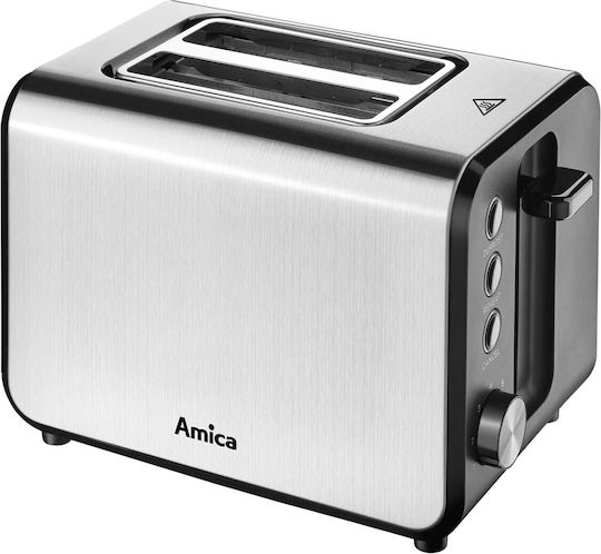 Amica Toaster 2 Slots 950W Inox