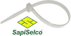 Sapiselco Legături Cablu Din Plastic Alb Cu Cantitate 100 Buc SEL.2.441