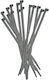 Elematic Simple Head Plastic Cable Ties 290mmx4.8mm In Black Colour 100 Pieces 1021.103
