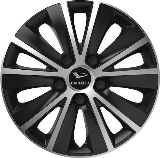Versaco Car Hubcap Set Rapide with Daihatsu Emblem 16" 4pcs Silver
