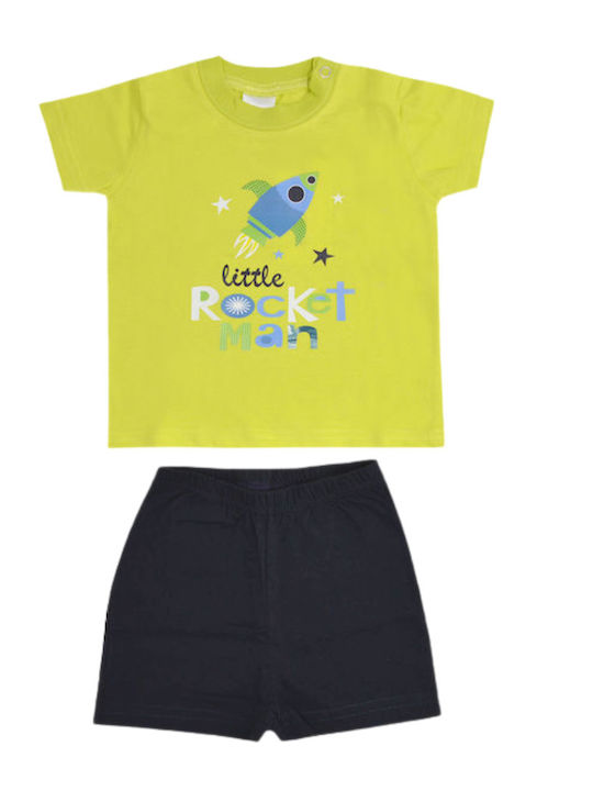 Kinder-Set mit Shorts Sommer 2Stück Light Green